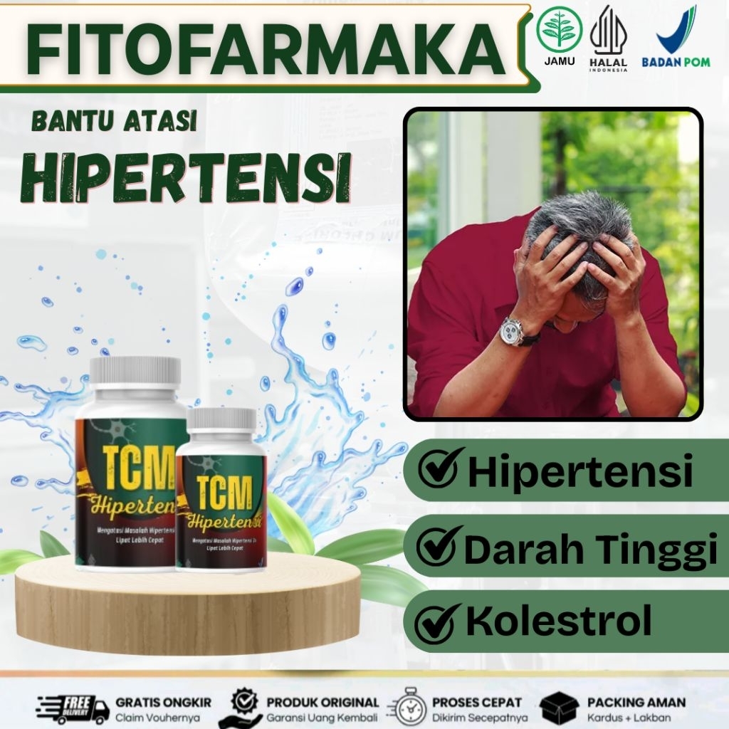 TCM FITOFARMAKA VITAMIN CINA BANTU ATASI HIPERTENSI DARAH TINGGI KOLESTEROL AMAN HALAL BPOM