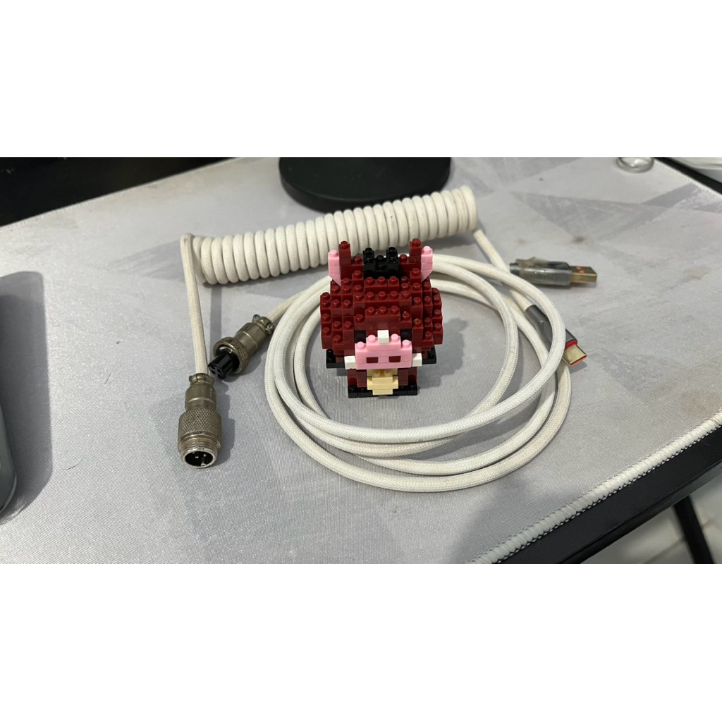 Jual ZIFRIEND Braided Coiling Mechanical Keyboard Aviation Connector ...