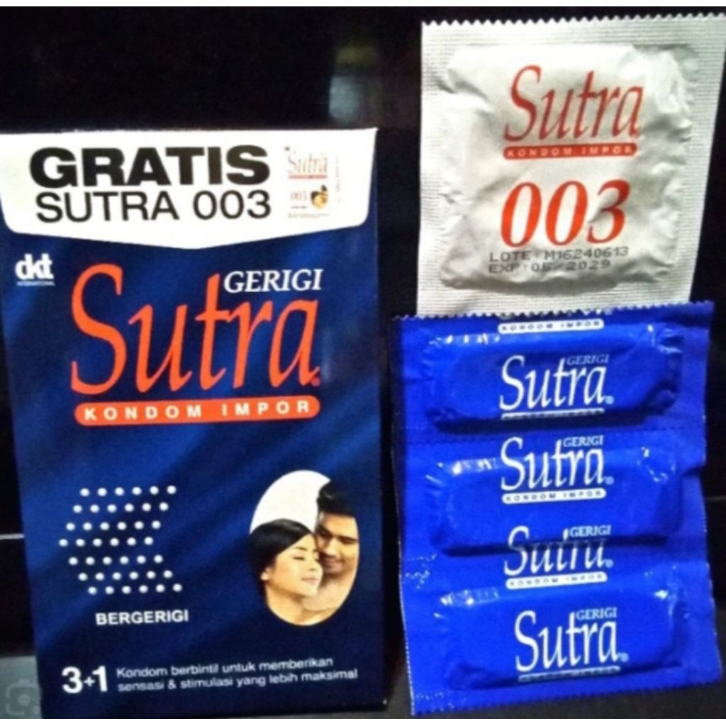 Jual KONDIM SUTRA GERIGI + 003 isi 3+1 (privasi aman) | Shopee Indonesia