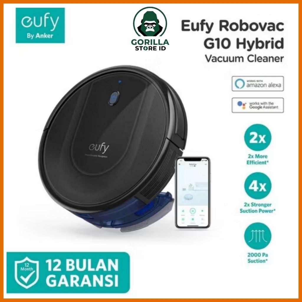 Jual Vacuum Cleaner Anker Eufy Robovac G10 Hybrid - T2150 | Shopee