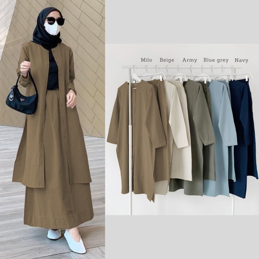 Jual Yurike Set – Set Tunik Rok Linen Wanita | Shopee Indonesia