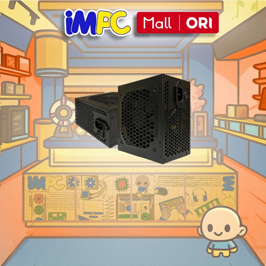 Jual Cube Gaming RHINO 500W - 80+ White Flat Cable / PSU 500W | Shopee ...