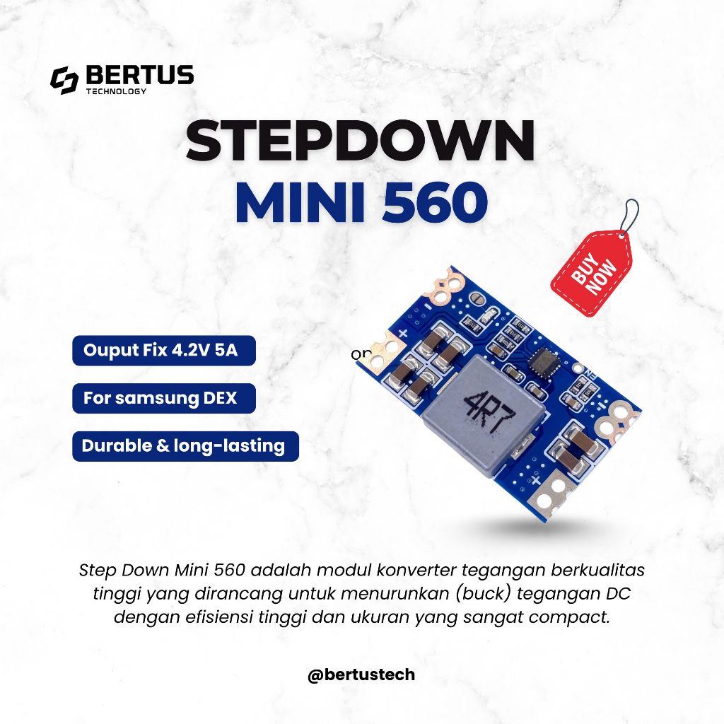 Jual STEPDOWN MINI 560 OUTPUT 4.2V 5A FOR SAMSUNG DEX BOX | Shopee ...