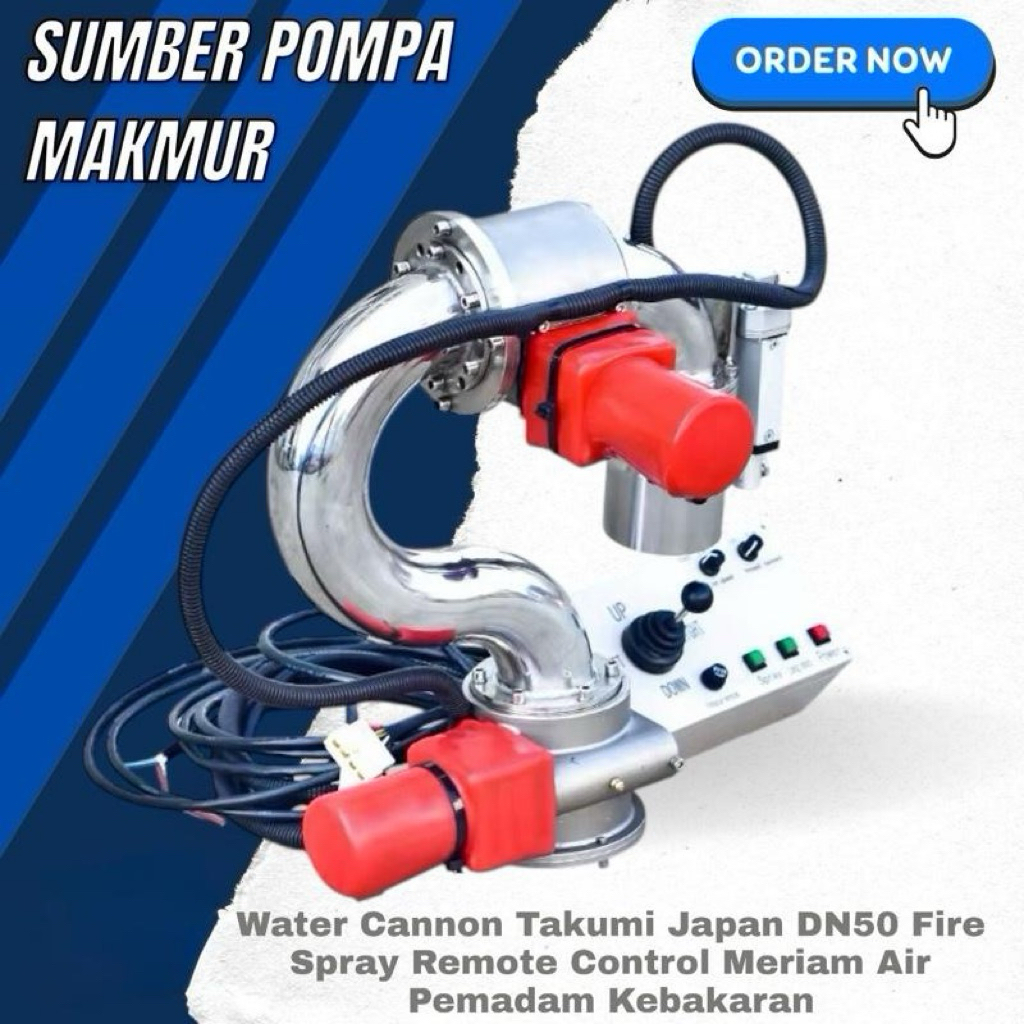 Jual Water Cannon Takumi Japan DN50 Fire Spray Remote Control Meriam ...