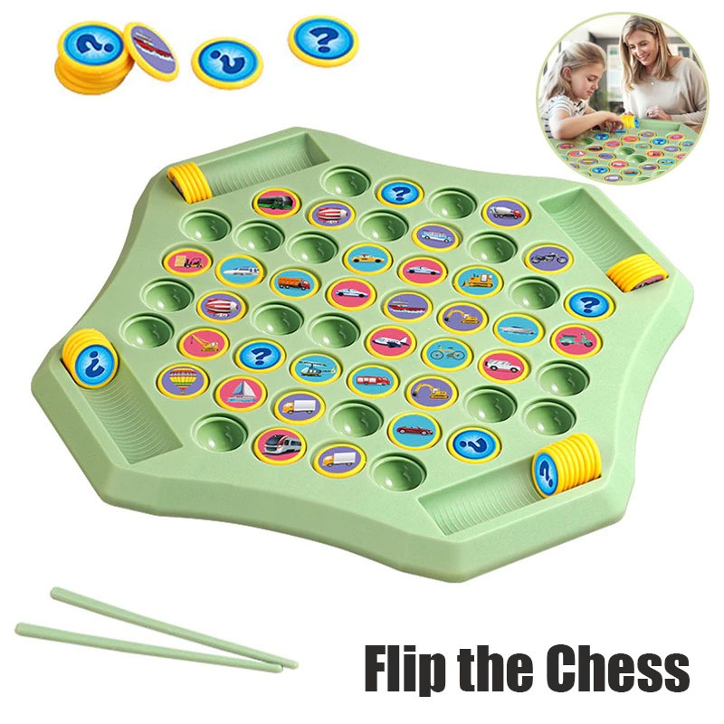 Jual 108PCS Mainan Puzzle Anak Edukasi Papan Game Flip Chess Edukatif ...
