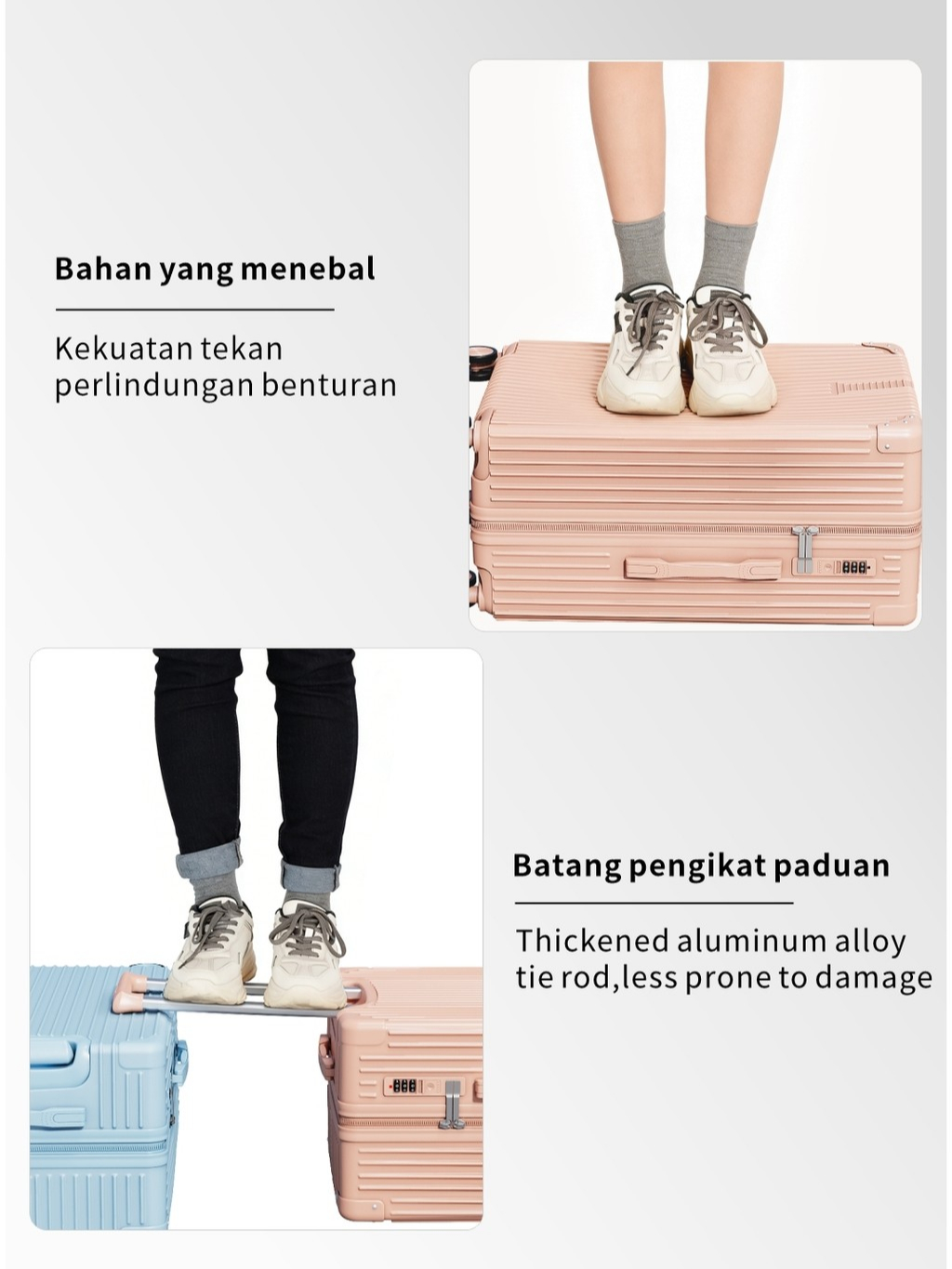 Jual KOVIA- koper Kabin Bagasi ABS+PC 18-24 inch murah anti pecah tahan ...