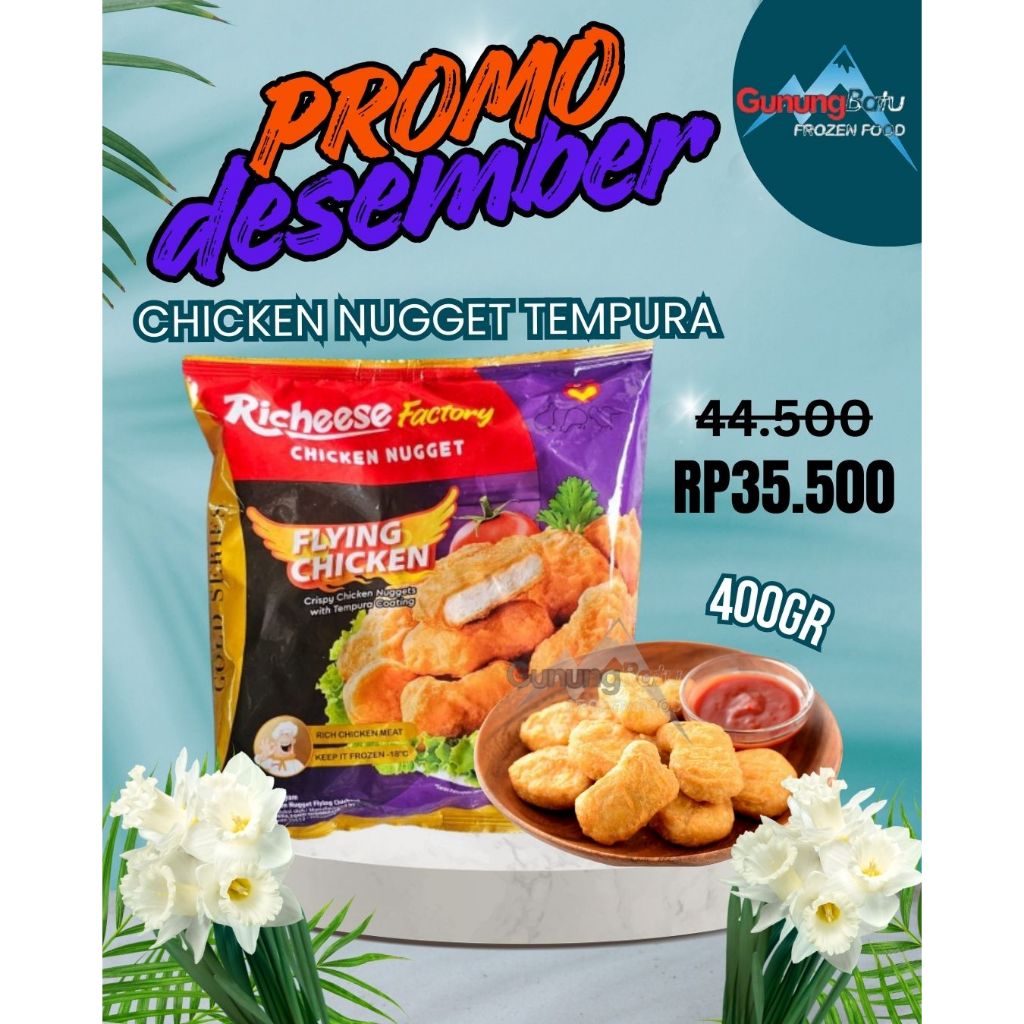 Jual RICHEESE FACTORY (FLYING CHICKEN) CRISPY CHICKEN NUGGETS WITH ...