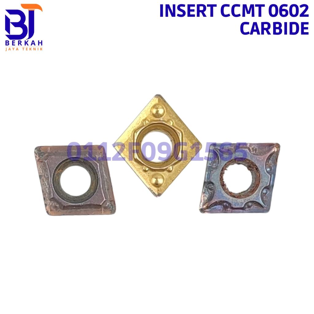 Jual Insert Bubut CCMT 0602 Carbide Cocok Untuk Holder SCLCR Bukan CCMT ...