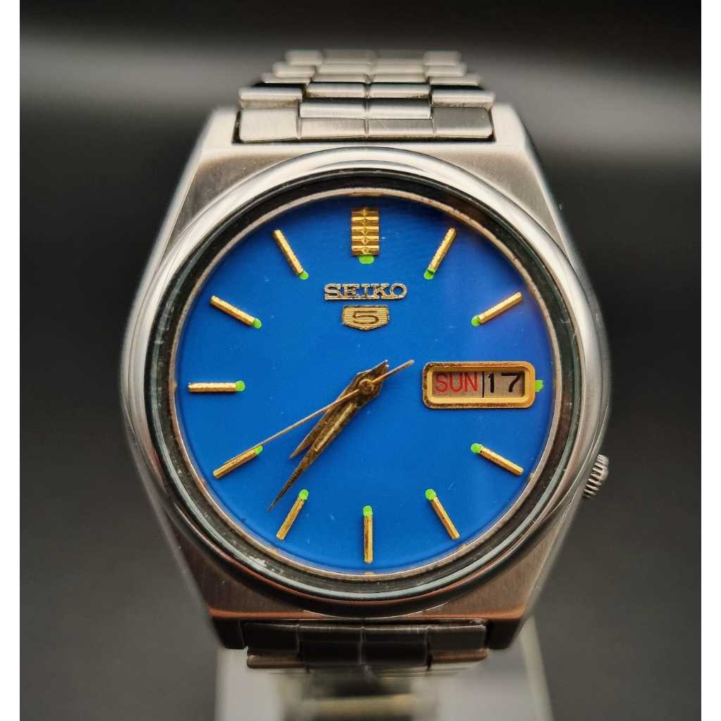 Jual Seiko 5 Automatic 7009-8760 Blue Dial Jam Tangan Pria Original ...