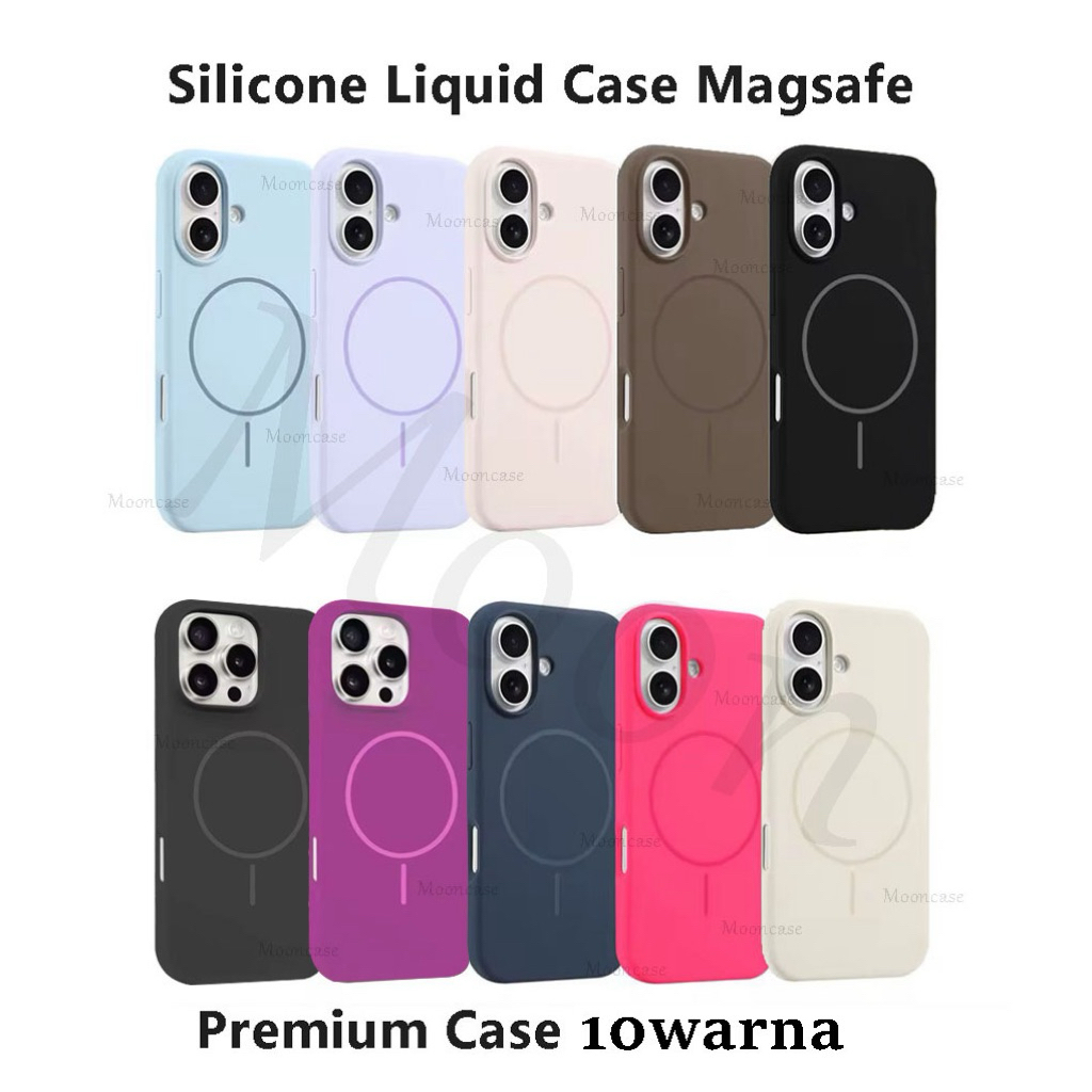 Jual MOONCASE (4-4) Colorfull Case Silicone Magsafe For IPhone 11 12 13 ...