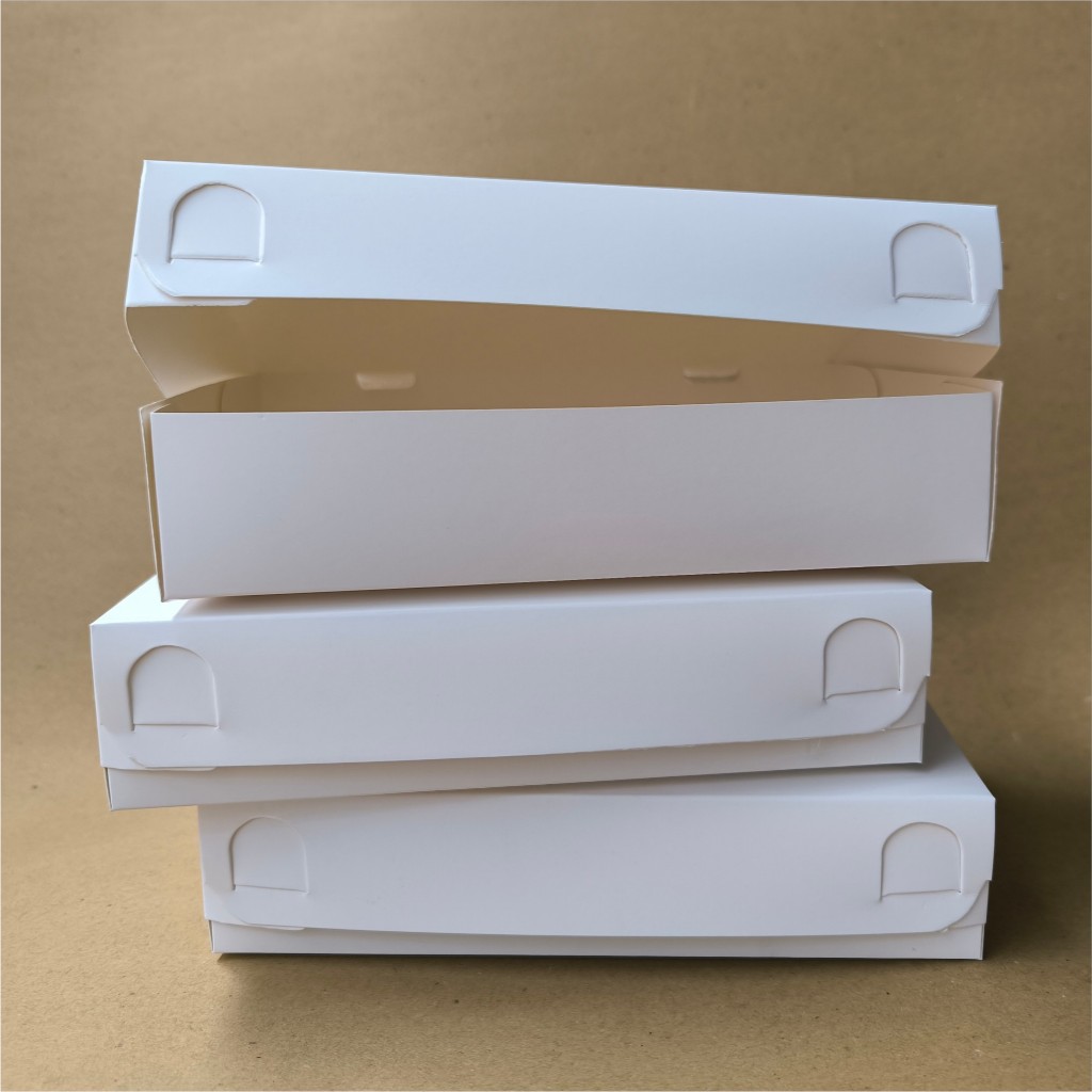 Jual Box Martabak / Roti Bakar Ivory/Putih Polos 20 x 13,5 x 4,5 ...