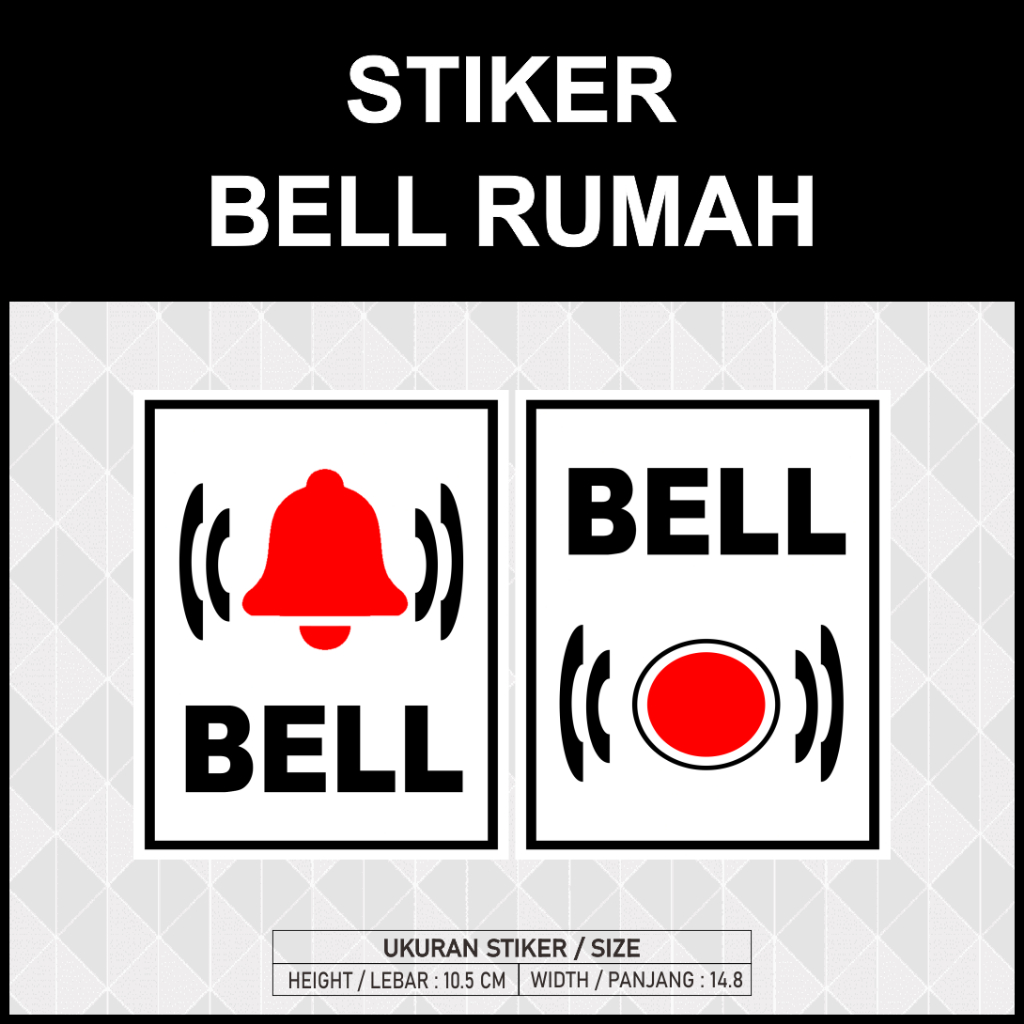 Jual Stiker Bell Rumah Bell Perumahan Bell Kantor #05 | Shopee Indonesia