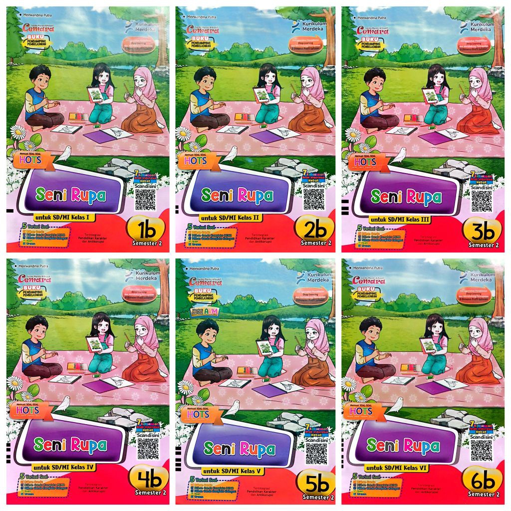 Jual BUKU LKS SD MI CEMARA SENI RUPA KELAS 1 2 3 4 5 6 SEMESTER 2 GENAP ...