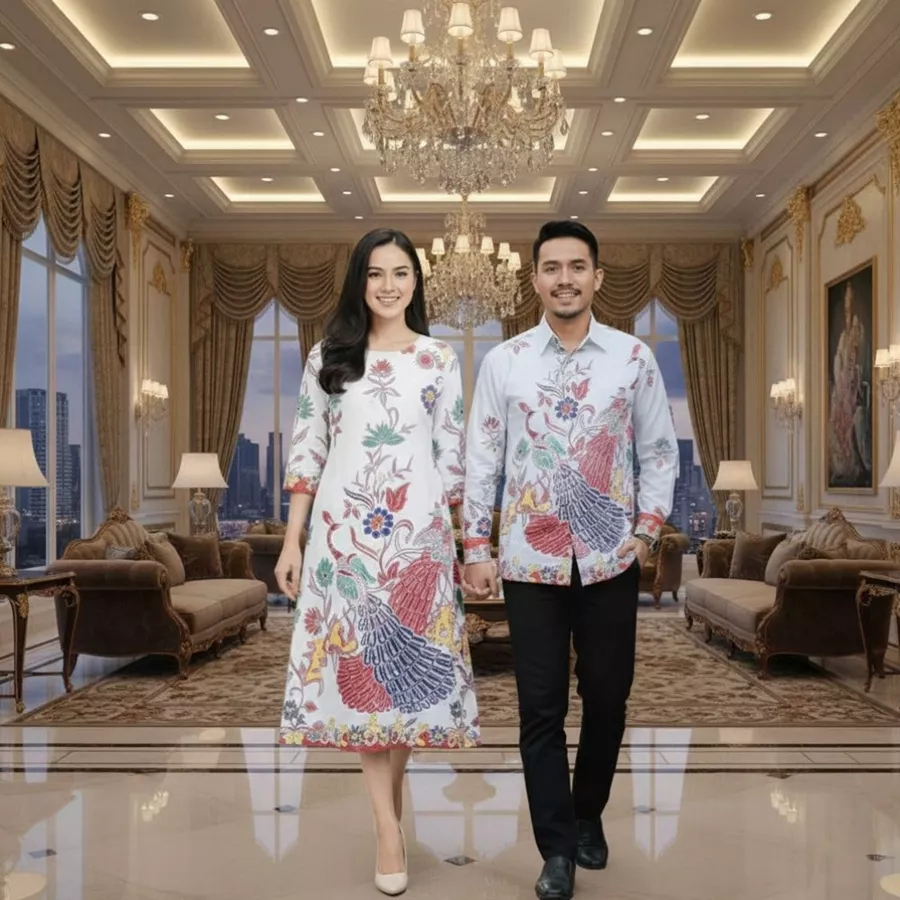 Batik Couple Motif Merak