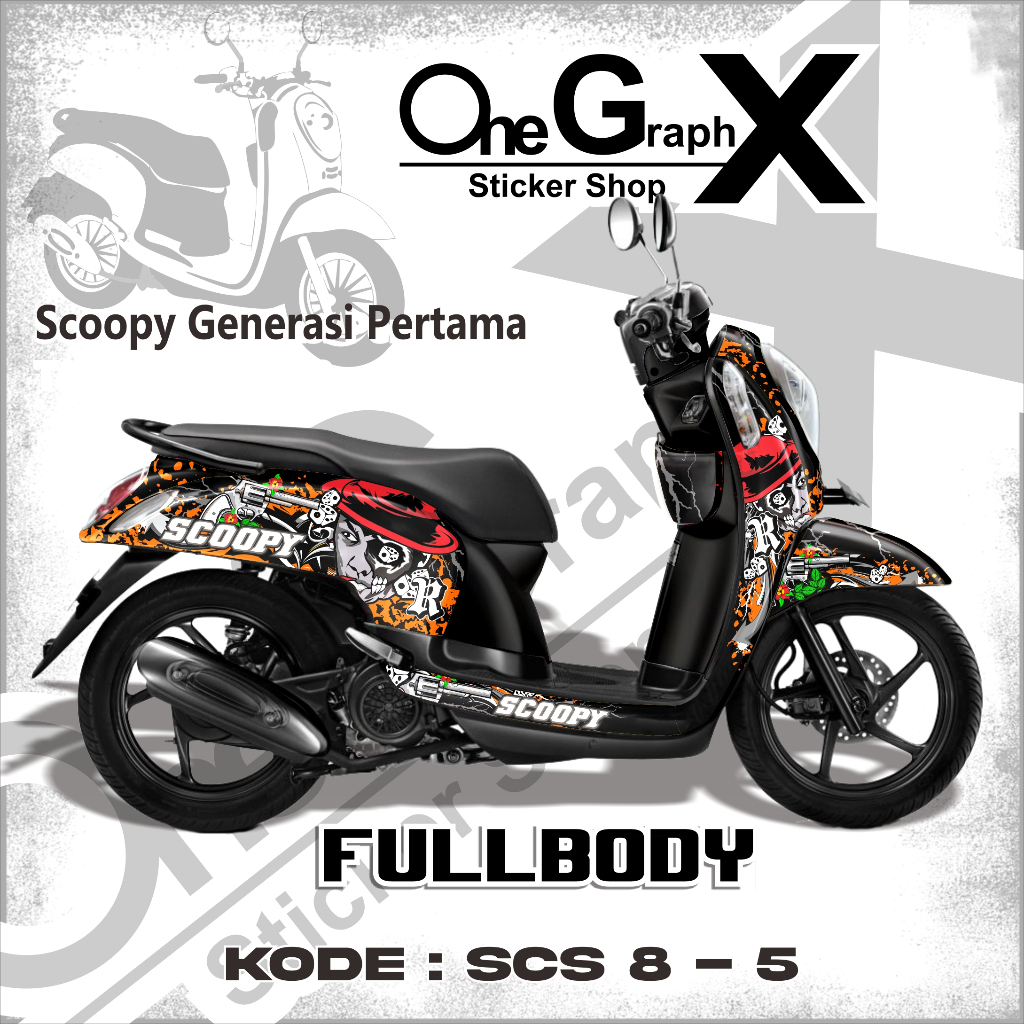 Jual TERBARU Decal Fullbody Honda Scoopy FI 2013–2016 | Sticker Premium ...