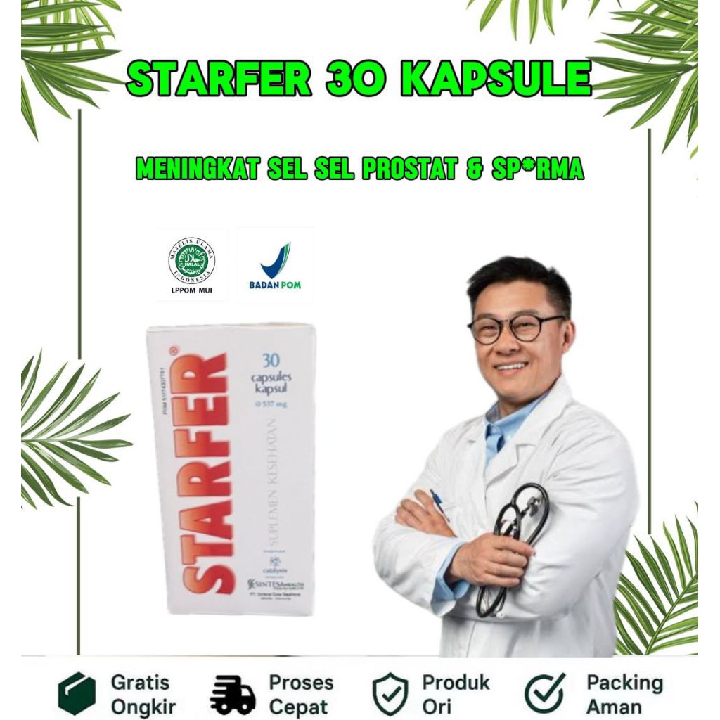 Jual STARFER 30 Kapsul Ecer Obat Prostat Original Starfer Torrex ...