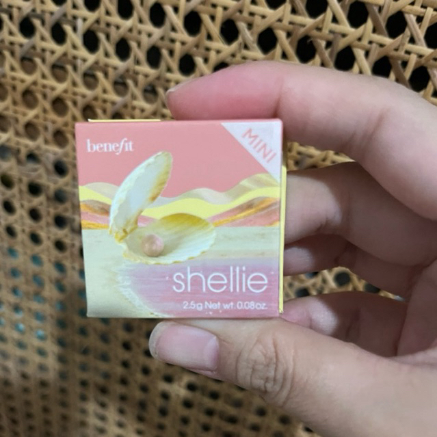 Jual NEW - BENEFIT Warm-Seashell Pink Blush SHELLIE (MINI 2.5gr ...