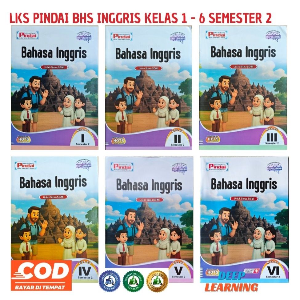 Jual Lks Pindai Bahasa Inggris Kelas 1 2 3 4 5 6 Semester 2 Kurikulum ...