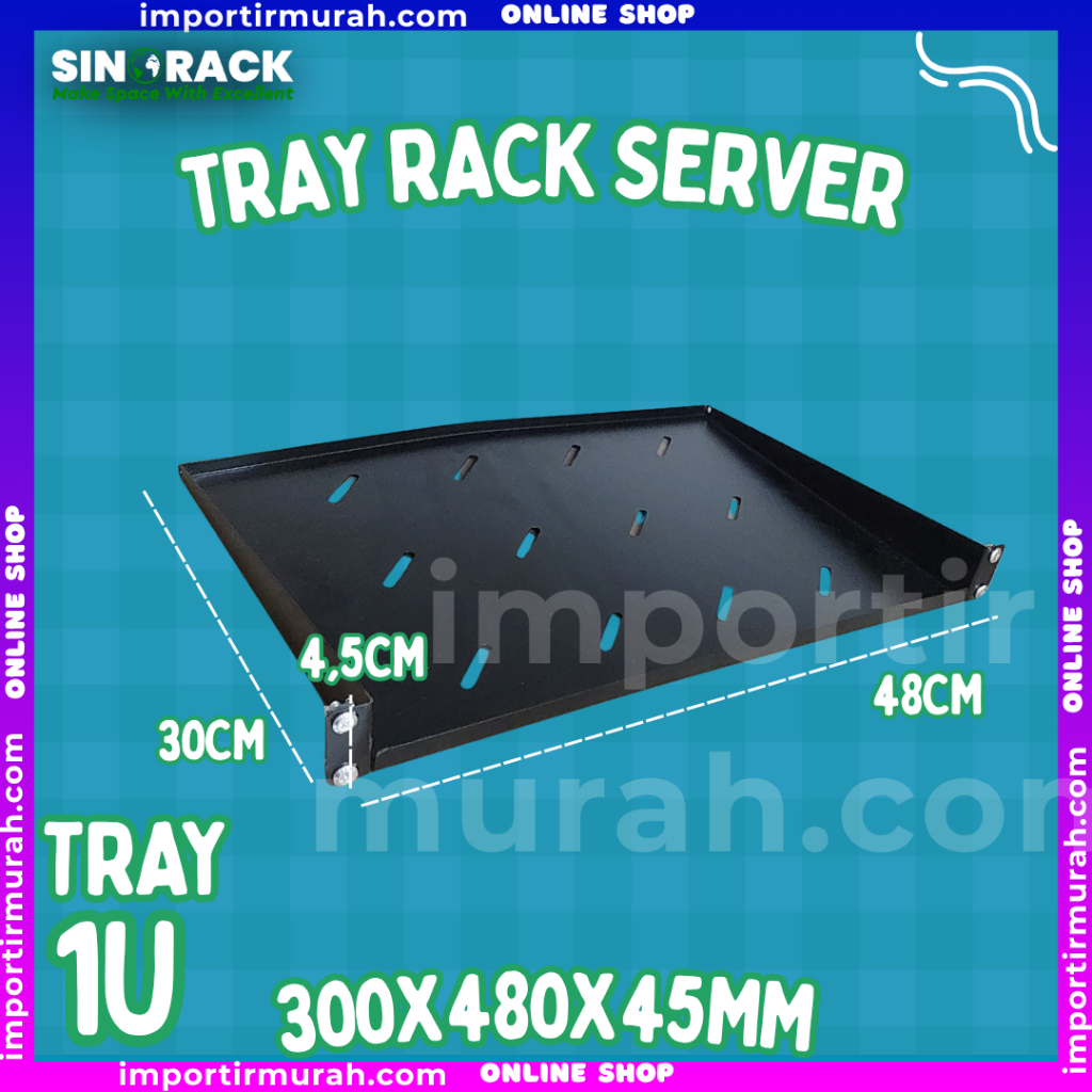 Jual Tatakan Rack Server Ukuran 1U \ Wallmount Rack Server Universal ...