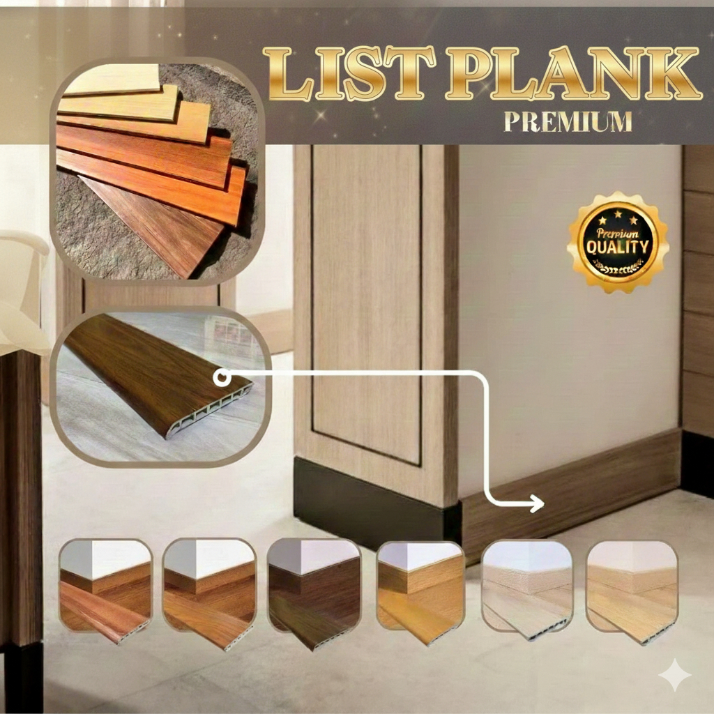 Jual LIST PLINT PVC/ PLINT LANTAI PVC/ LIST PLANK PVC LIST LANTAI ...