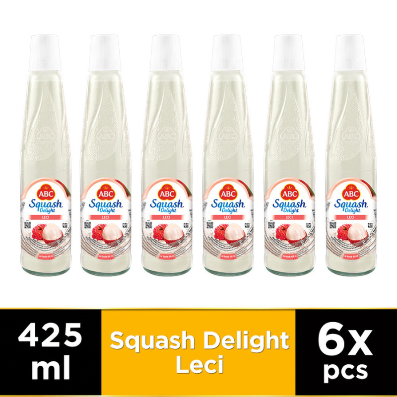 Jual ABC Sirup Squash Delight Leci 425ml - Multi Pack 6 pcs | Shopee ...