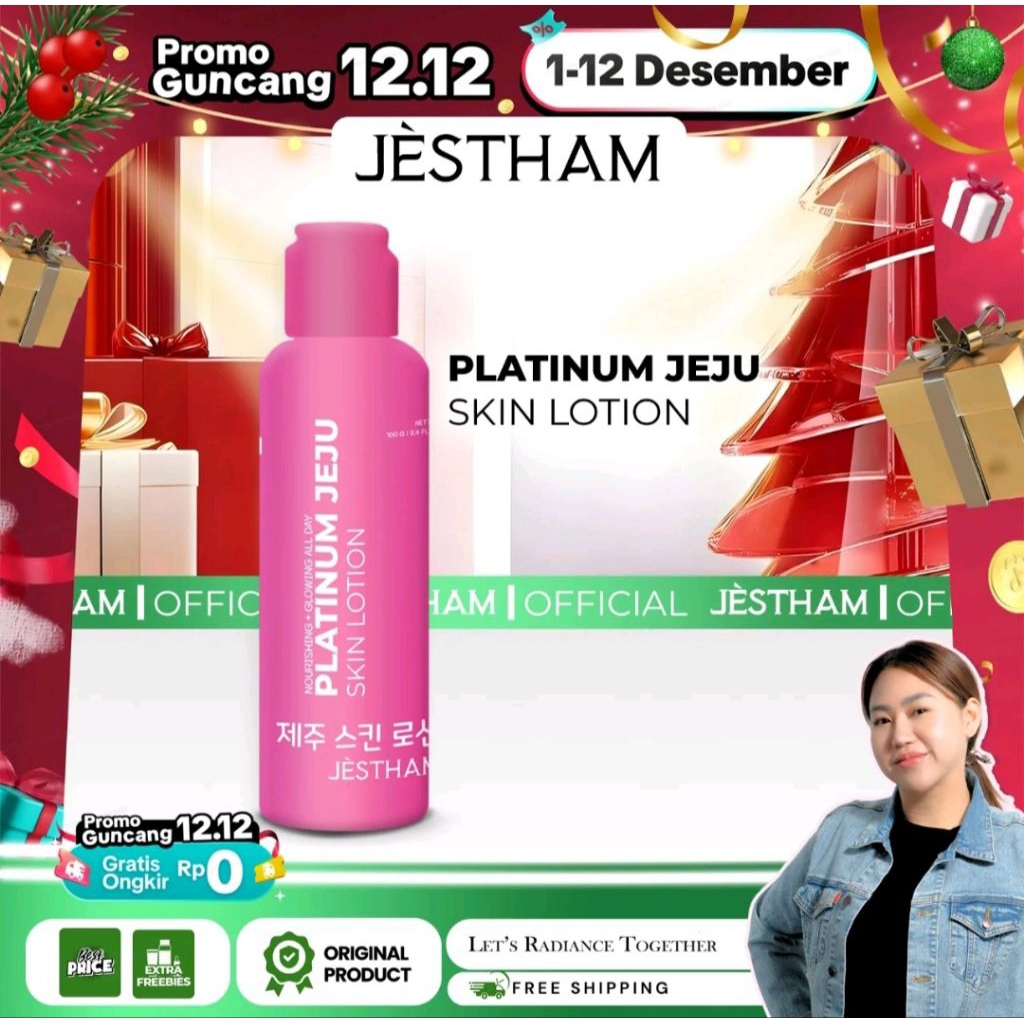 Jual Jestham Platinum Jeju Skin Lotion Inpus - Whitening Pemutih Badan ...