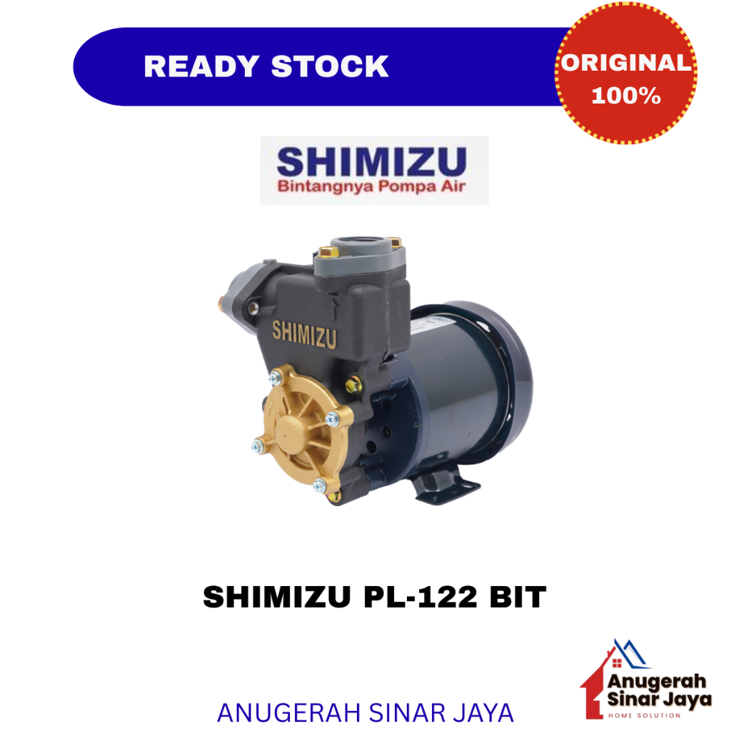 Jual Pompa Air Shimizu PL-122 BIT Non Otomatis / Pompa Air Sumur ...
