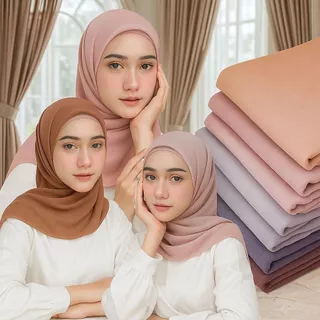 HIJAB PARIS VOAL PREMIUM JAIT TEPI/JILBAB PARIS VOAL/PARIS POLOS