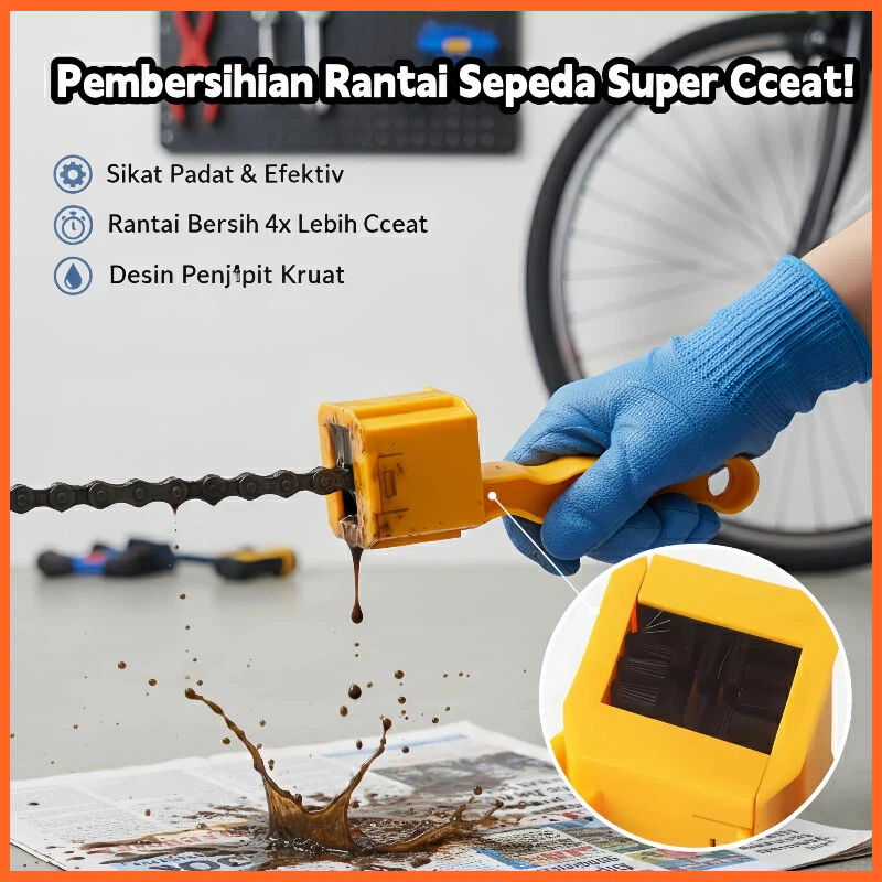 Jual Sikat Rantai / Pembersih Rantai / Alat Cuci Rantai Motor / Sepeda ...