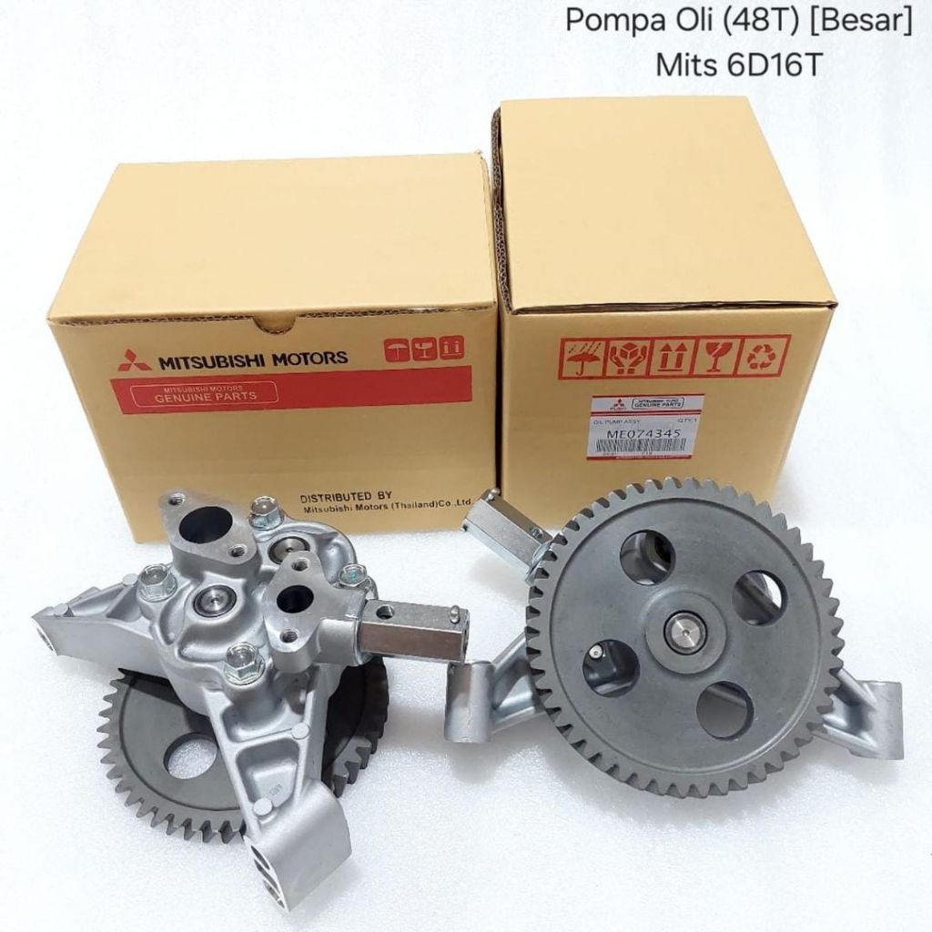 Jual Pompa Oli pump oil Mesin Mitsubishi Fuso 6D16 Asli ME074345 ...