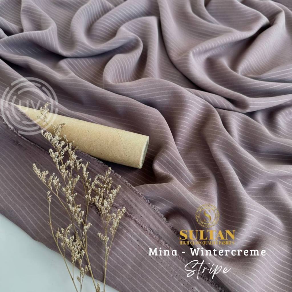 Jual KAIN MINA ANTI UV SULTAN EMBOSS STRIPE 50 cm | Shopee Indonesia