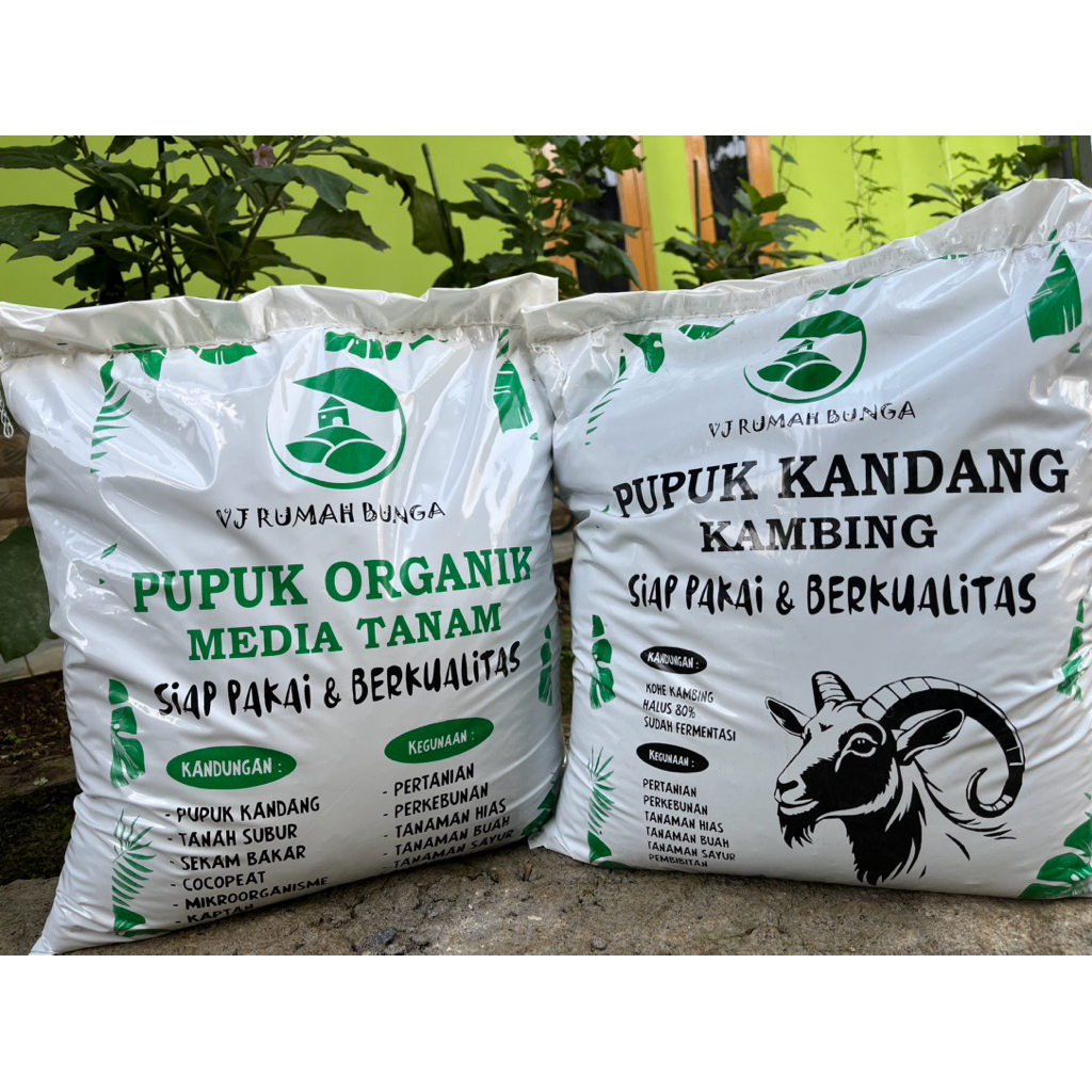 MEDIA TANAM PUPUK KANDANG SIAP PAKAI KEMASAN KARUNGAN 7 KG