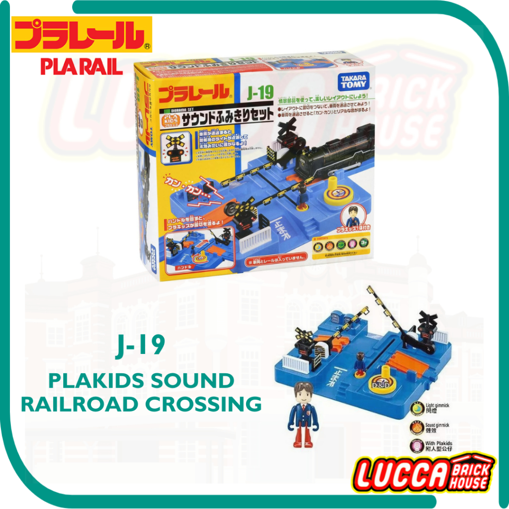 Passage à Niveau Double Voie Takara Tomy Plarail J-19 - Train Miniature, Neuf Japon