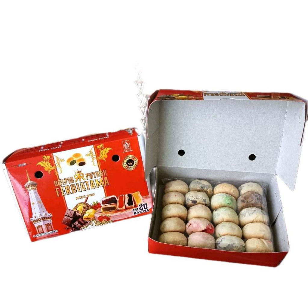 Jual (Paket 3 Box) Bakpia Pathok Kering Khas Jogja Isi 20 | Shopee ...