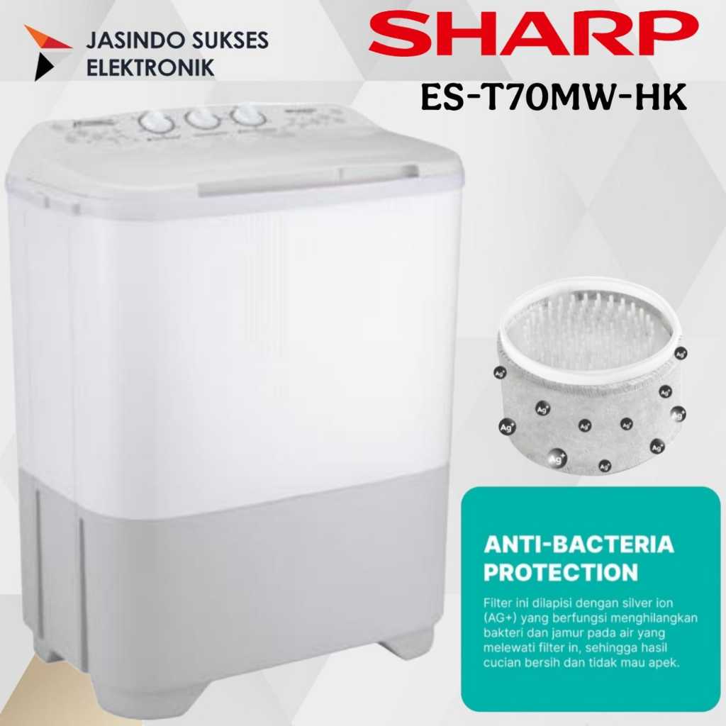 Jual MESIN CUCI SHARP EST-70MW | Shopee Indonesia