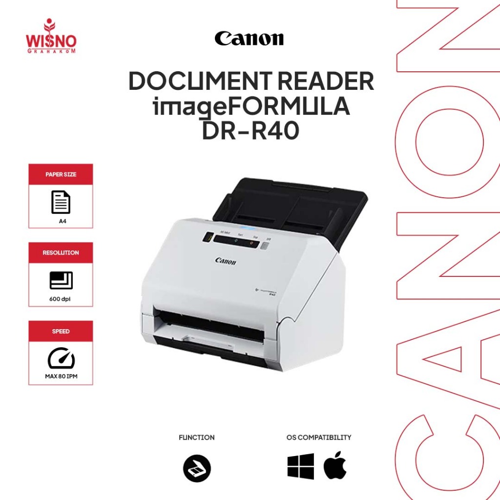 Jual Canon DR R40 Document Reader ImageFormula | Shopee Indonesia