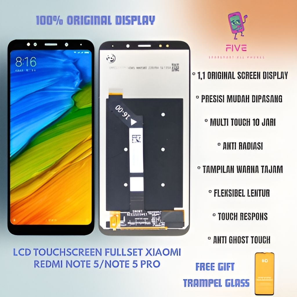 Jual LCD TOUCHSCREEN FULLSET XIAOMI REDMI NOTE 5/NOTE 5 PRO | Shopee ...