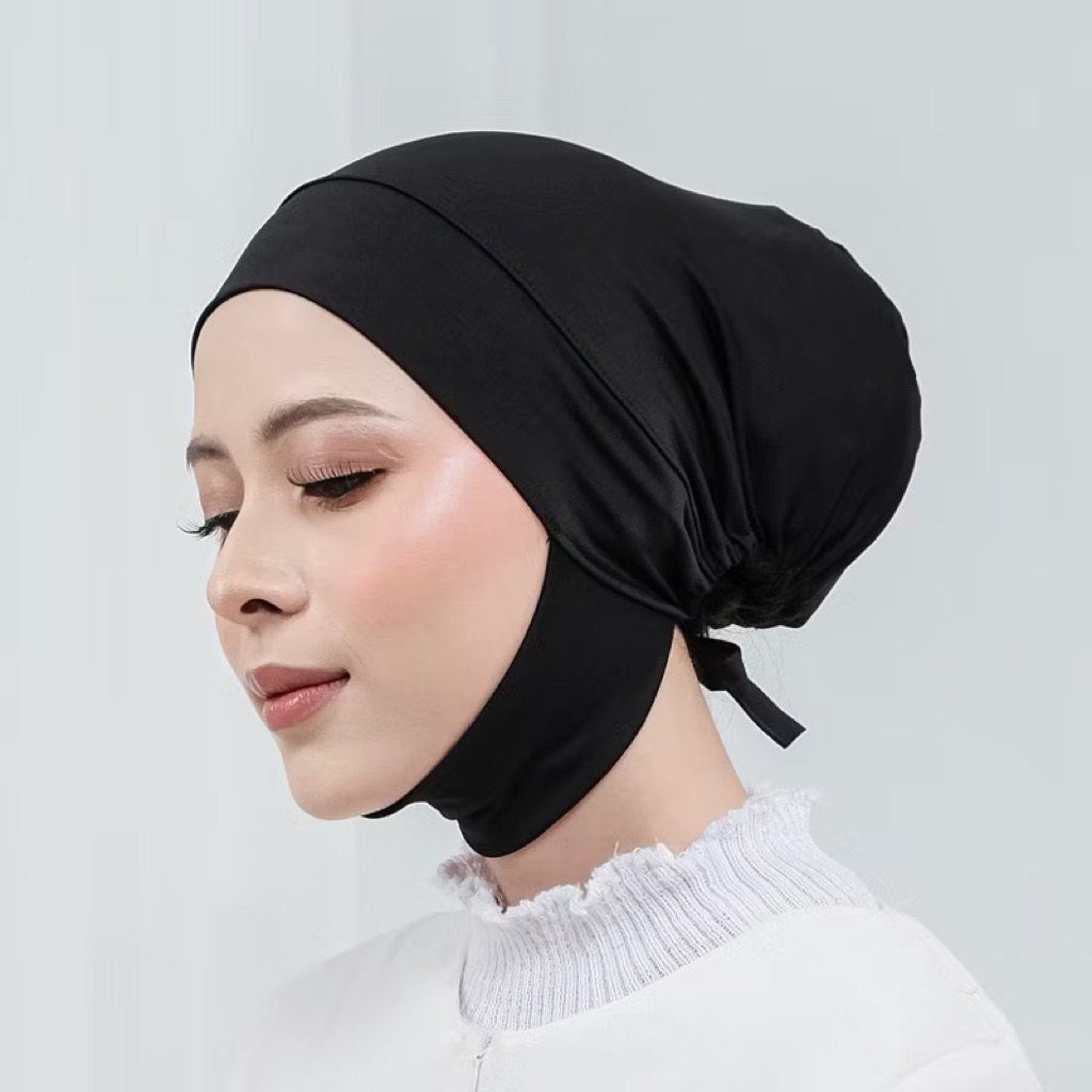 Jual Ciput Dagu Anti Slip / Inner Hijab Dagu Jersey Spandek Anti Geser ...