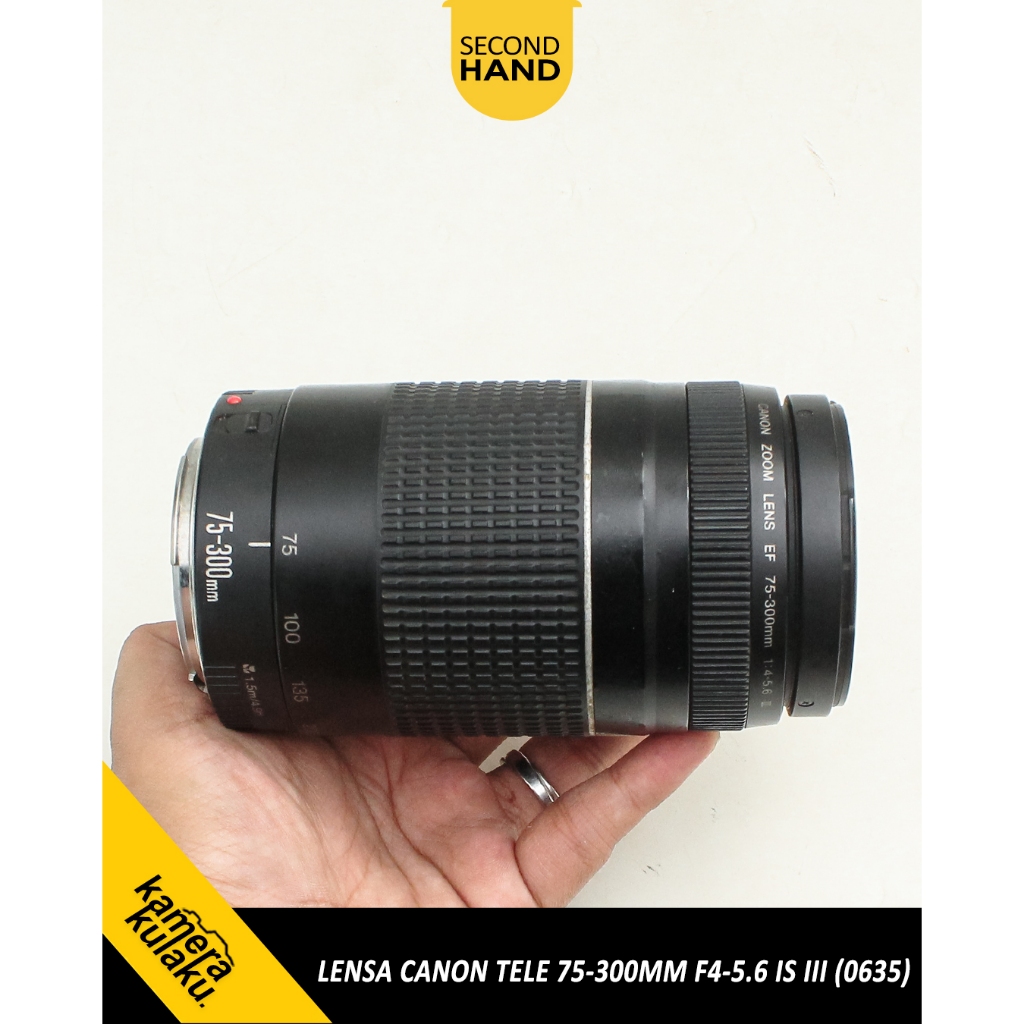 Jual LENSA CANON TELE 75-300MM F4 IS III Mulus Like New cocok untuk ...