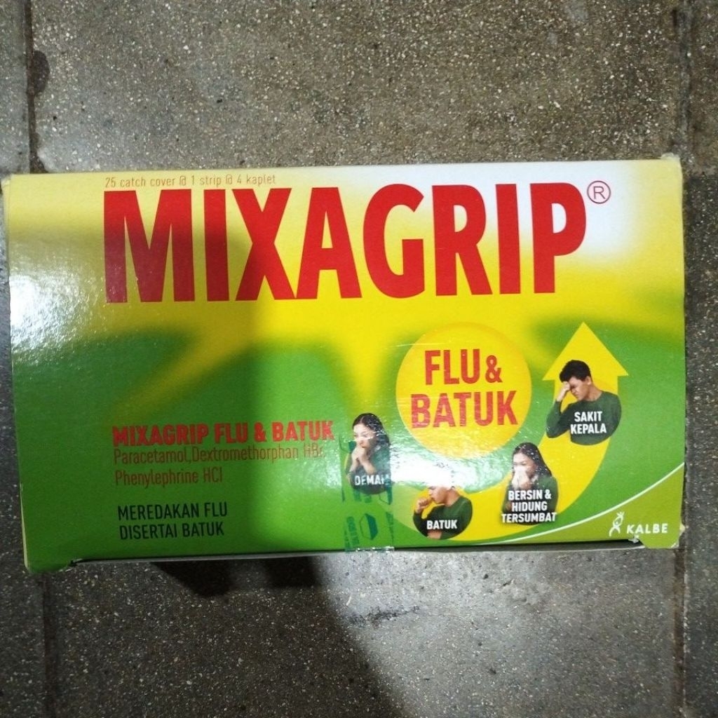 Jual 1 KOTAK MIXAGRIP FLU&BATUK isi 25 lembar -obat flu dan batuk ...