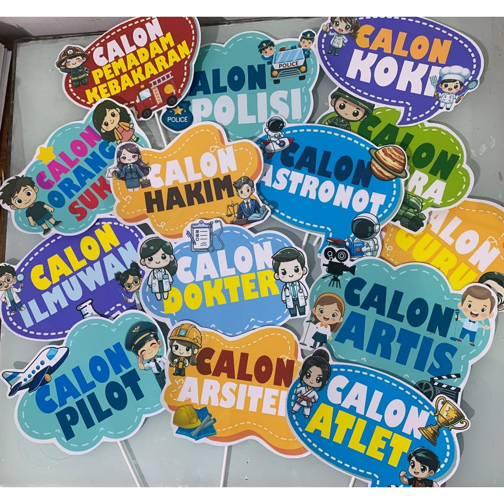Jual Props Photobooth Profesi Cita Cita / Perlengkapan Foto / Dekorasi ...
