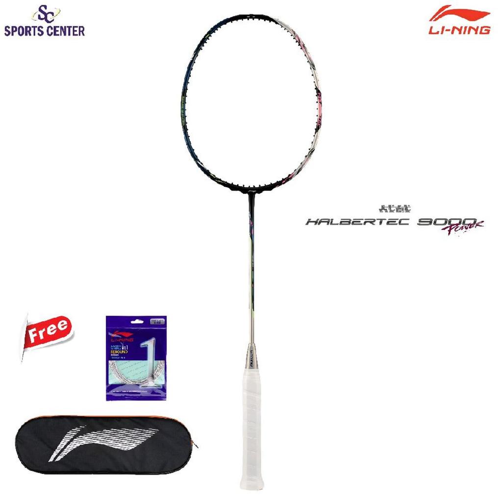 Jual New Raket Badminton Lining Halbertec 9000 Power AYPW001 Black ...