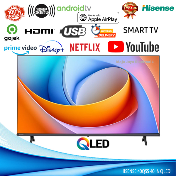 Jual LED TV HISENSE 40Q5S Netflix Youtube DIGITAL SMART VIDAA QLED TV ...