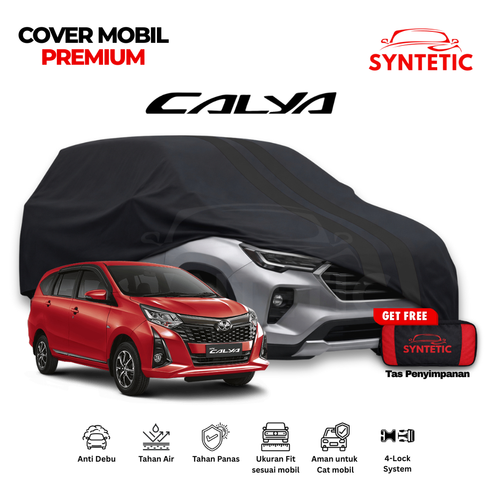 Synthetic | Car Body Cover Premium Calya Sigra – Sarung Mobil Waterproof & Anti Panas Outdoor Indoor