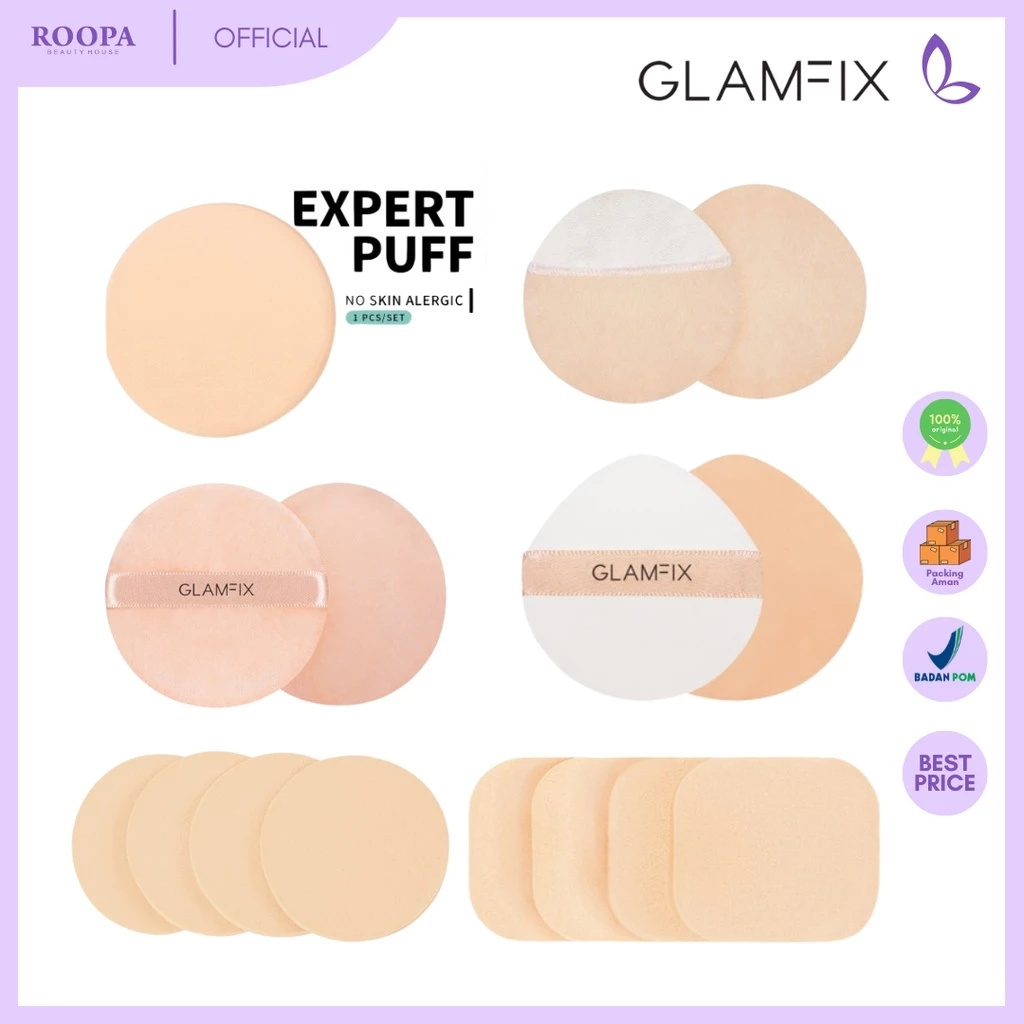 Jual GLAMFIX PUFF SERIES | FINISHING | SUMMER | CAMELIA LOOSE POWDER ...