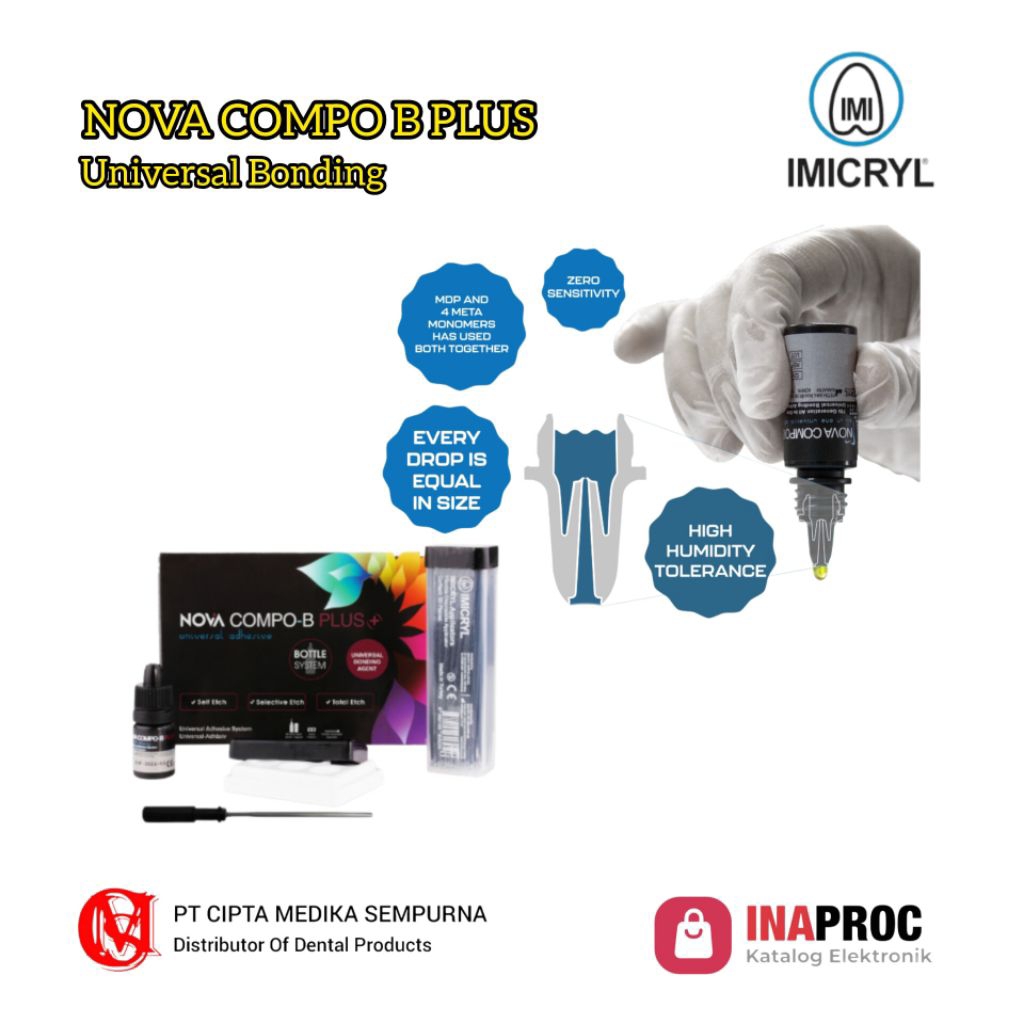 Jual DENTAL BONDING UNIVERSAL IMICRYL NOVA COMPO B 5ML | Shopee Indonesia