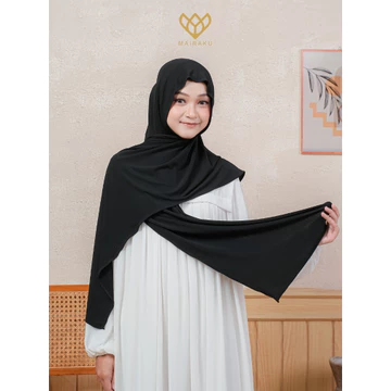 Mairaku Pashmina Inner Bando Oval Jersey Meleyot 2 In 1 Bandana Hanna