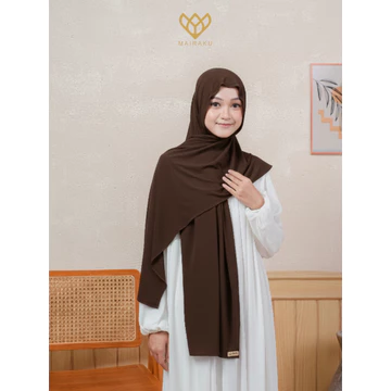 Mairaku Pashmina Inner Bando Oval Jersey Meleyot 2 In 1 Bandana Hanna