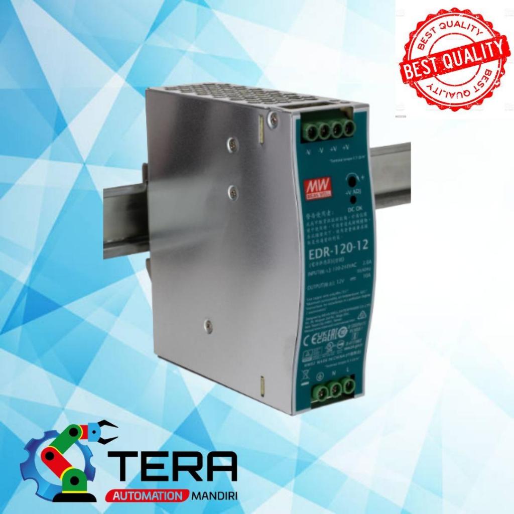 Jual MEAN WELL MEANWELL EDR-120-12 120W 12Vdc 10A DIN RAIL | Shopee ...