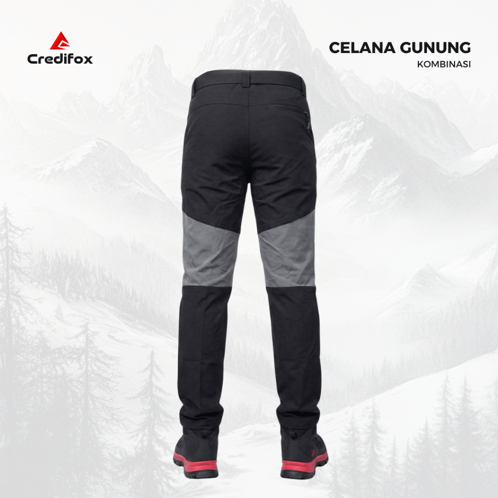 CREDIFOX Celana Gunung Quickdry Terrablend Series Model Kombinasi Bahan Despo Strech - Celana Outdoor - Celana Untuk Hiking - Celana Olahraga